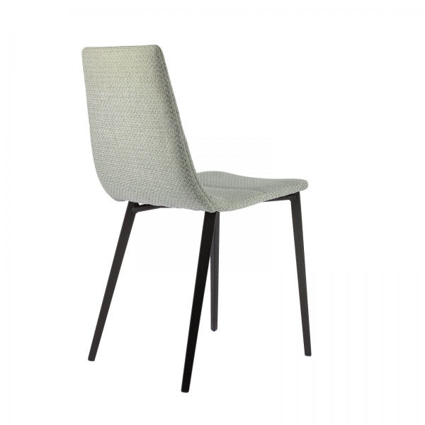 Chaise moderne avec coque tapissée en tissu - Salt - 7