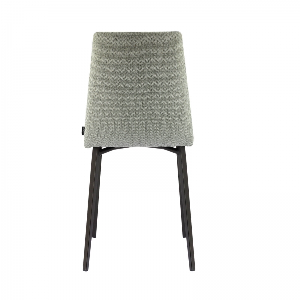 Chaise moderne avec coque tapissée en tissu - Salt - 12