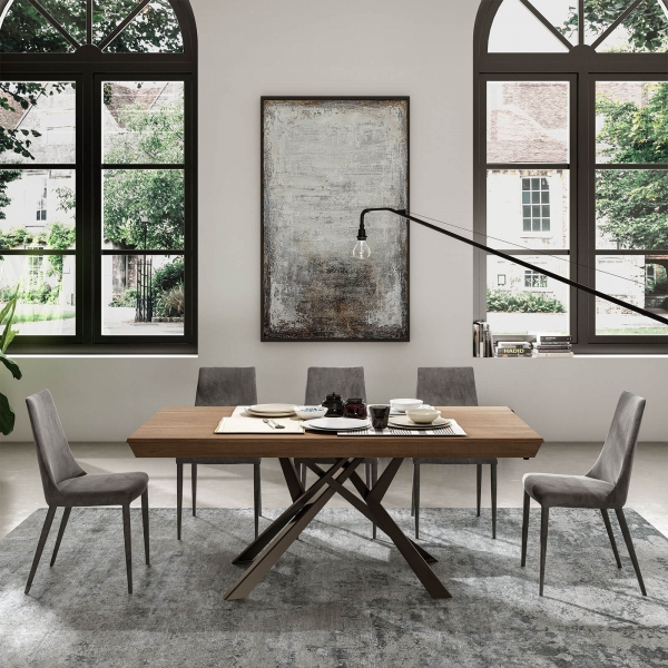 Table tendance extensible avec pieds mikado - Lungo largo - 3