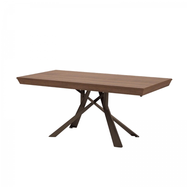 Table design extensible originale avec pieds mikado - Lungo largo - 2
