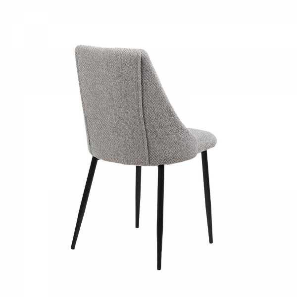 Chaise en métal et tissu confortable - Salt - 5