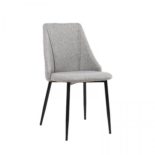 Chaise confortable en tissu et pieds métal - Salt - 3