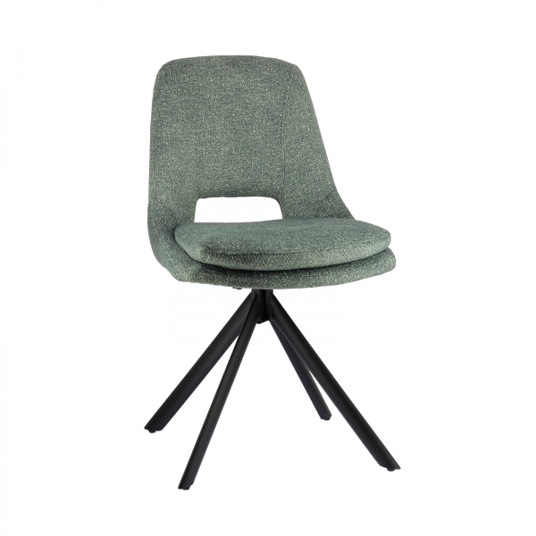 Chaise moderne en tissu rembourrée pieds en métal - Azalée - 15