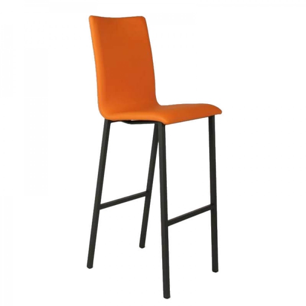 Tabouret snack Mobliberica® rembourré orange contemporain - Koko - 2