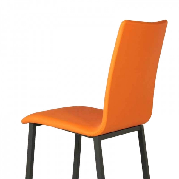 Tabouret snack Mobliberica® en synthétique orange - Koko - 6