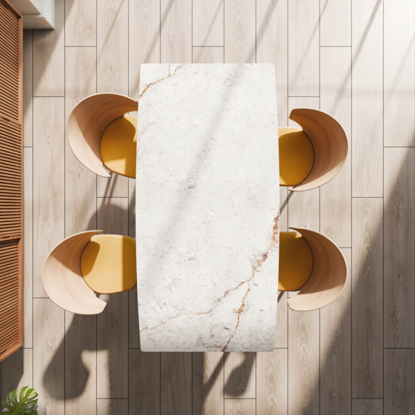 Table scandinave en céramique et bois massif fabriquée en Espagne - Atlas - 3