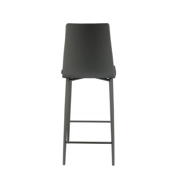 Tabouret snack coque en simili et pieds en métal - Salt Mobliberica® - 6
