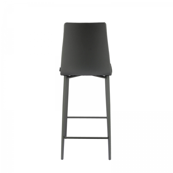 Tabouret snack coque en simili et pieds en métal - Salt Mobliberica® - 10