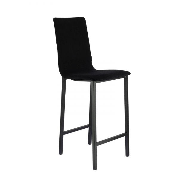 Tabouret snack en tissu noir dossier haut - Koko Mobliberica® - 3