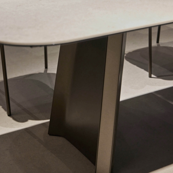 Table design extensible en céramique avec pieds métal - TUL Mobliberica® - 6