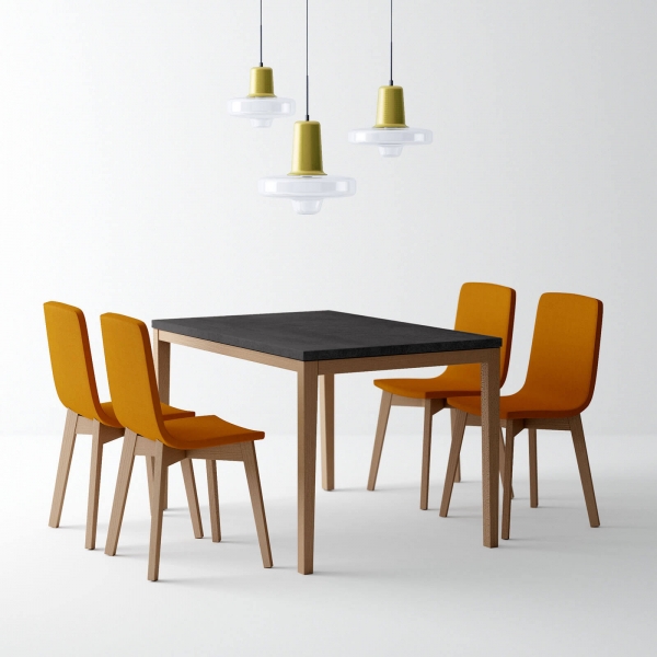 Table de cuisine en céramique avec rallonge - Toy bois - 3