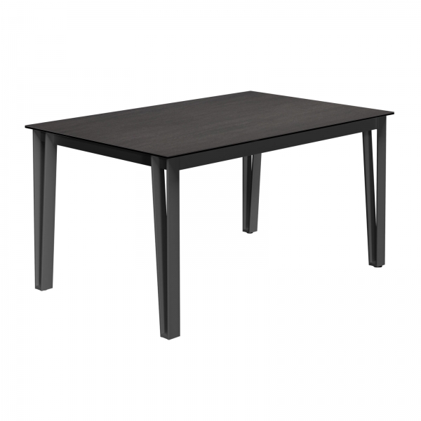 table de repas rectangulaire en céramique avec pieds métal - 2