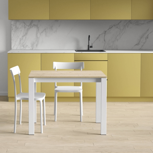 Table de cuisine avec allonge en stratifié - Puzzle - 2