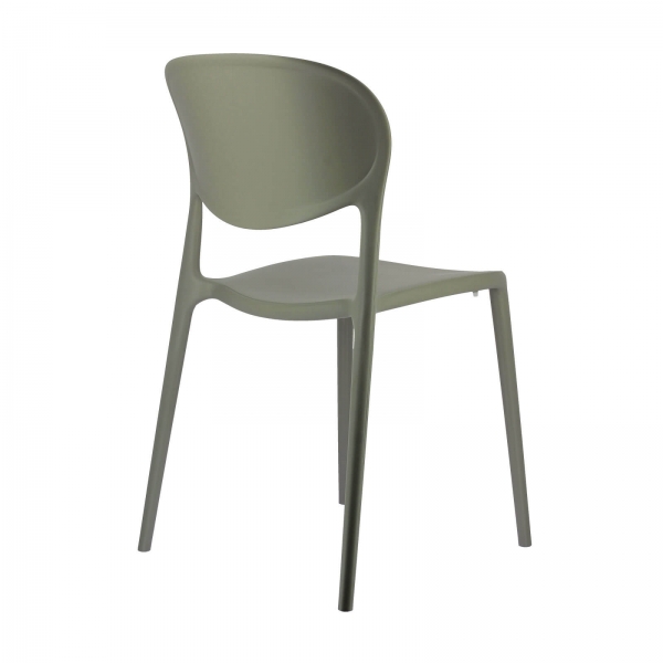 Chaise italienne en polypropylène recyclé - Abby Connubia® - 17