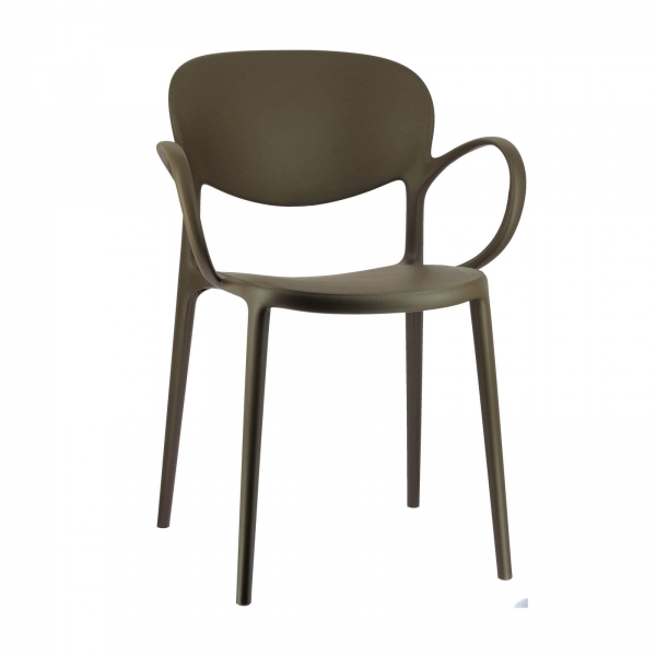 Fauteuil italien empilable en polypropylène recyclé - Abby Connubia® - 8