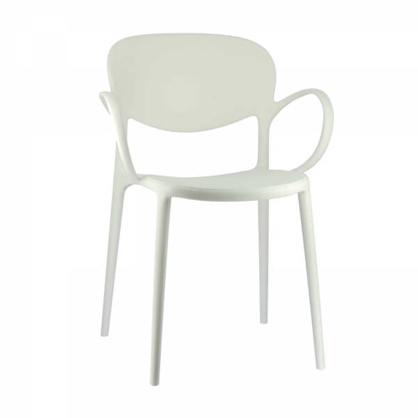 Fauteuil italien empilable en polypropylène recyclé - Abby Connubia® - 2