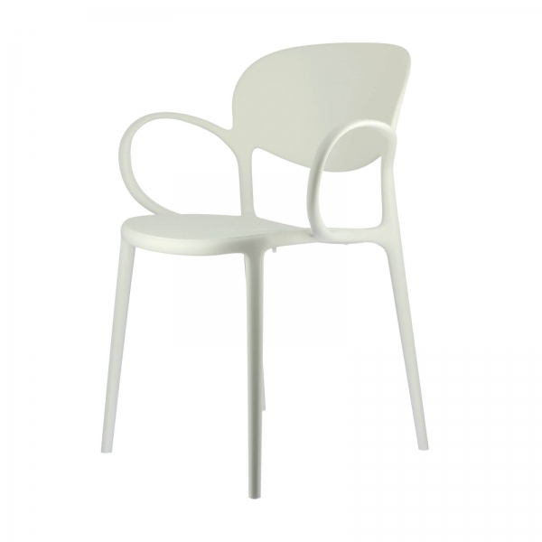 Fauteuil italien empilable en polypropylène recyclé - Abby Connubia® - 14