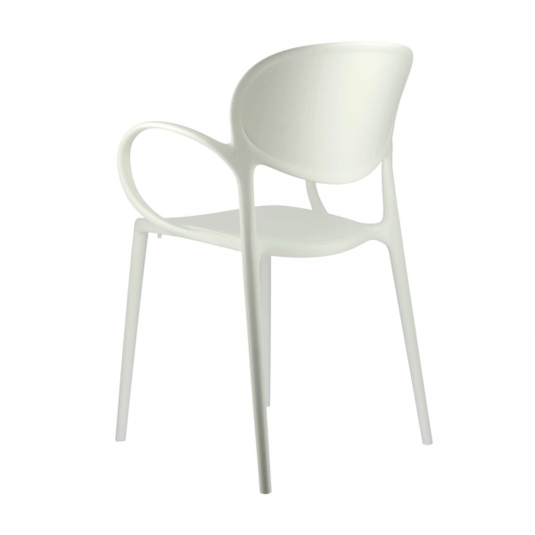 Fauteuil italien empilable en polypropylène recyclé - Abby Connubia® - 17