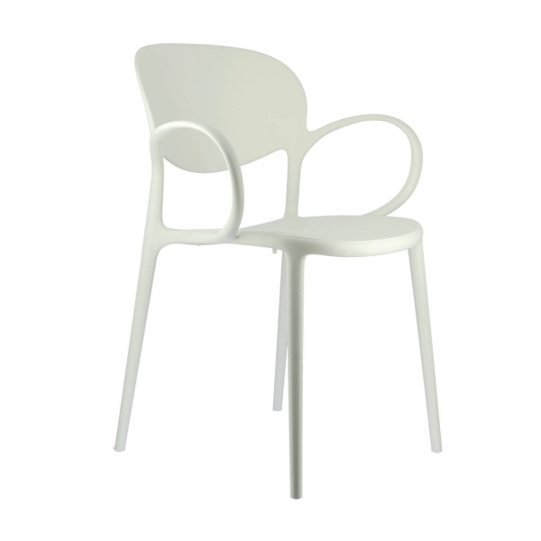 Fauteuil italien empilable en polypropylène recyclé - Abby Connubia® - 11