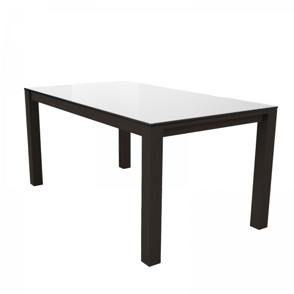 Table en verre extensible blanche - Table Quadra - 2