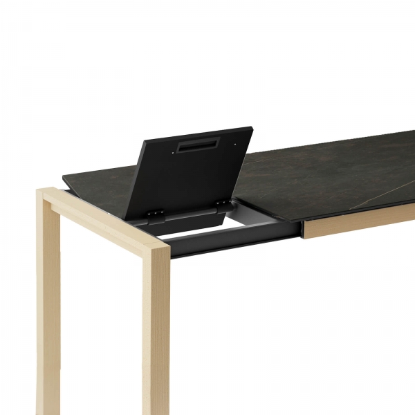 Table moderne en céramique extensible - Quadra - 8