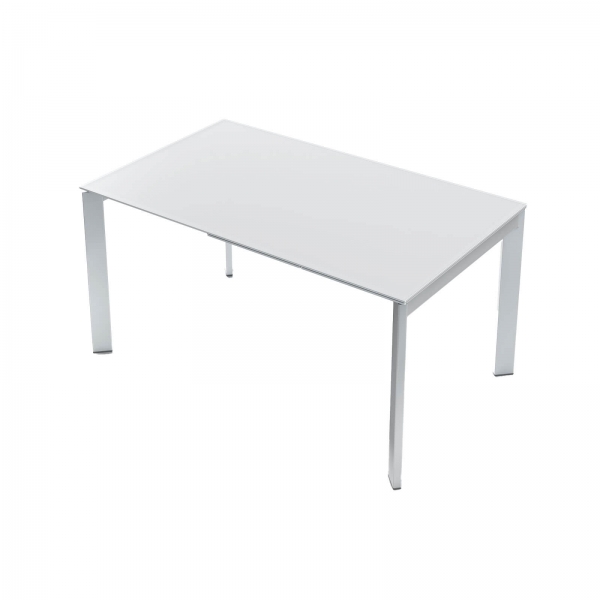 Table petit espace extensible en verre - Poker - 2