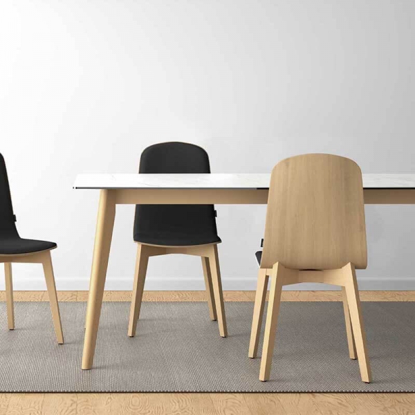 Table scandinave rectangulaire extensible en céramique - Atlas - 5