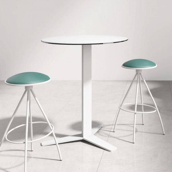 Table snack ronde moderne en verre - Peliccan - 1