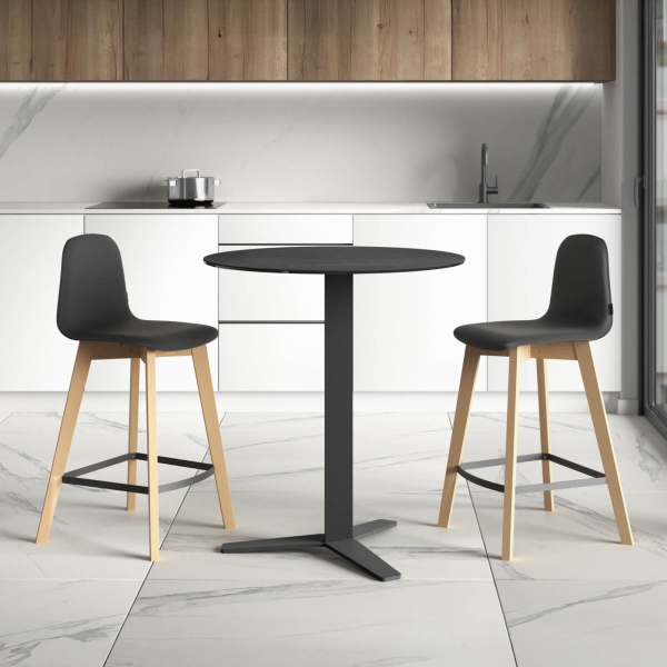 Table ronde snack moderne en céramique - Pelican - 1