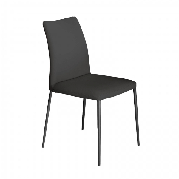 Chaise en tissu avec dossier flexible - Atlas Connubia© - 2