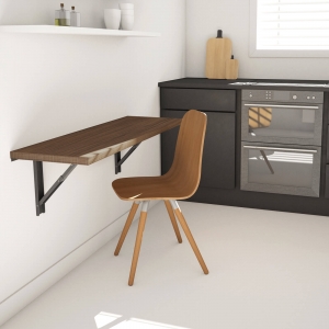 Table murale rabattable de cuisine en stratifié - Vulcano