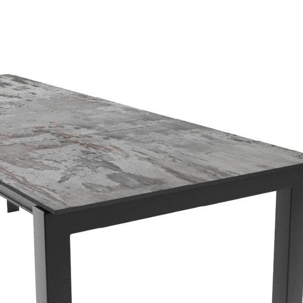 Table en Dekton rectangulaire extensible avec pieds en métal - Lakera - 6