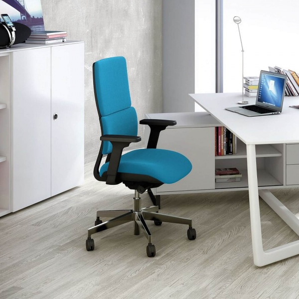 Fauteuil de bureau en tissu avec roulettes - Wi-max - 2