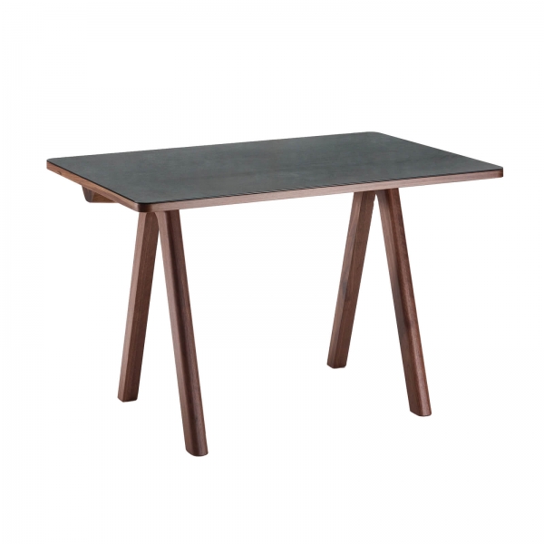 Bureau en bois et céramique origine France - 1