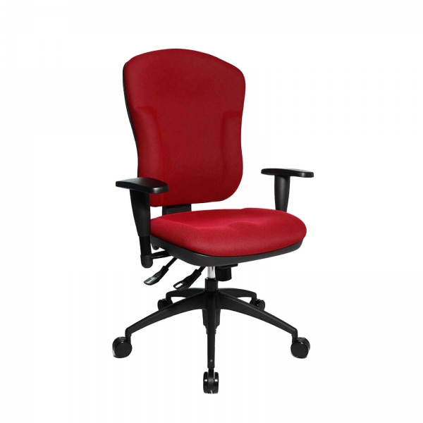 Chaise de bureau en tissu avec dossier inclinable - Wellpoint - 2