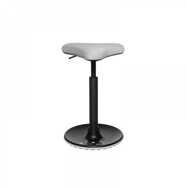 Tabouret réglable en hauteur gris pour bureau - 11
