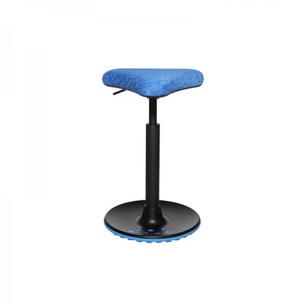 Tabouret réglable en hauteur pour bureau bleu - 12
