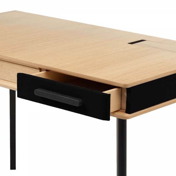 Bureau en bois avec tiroirs made in France - 3