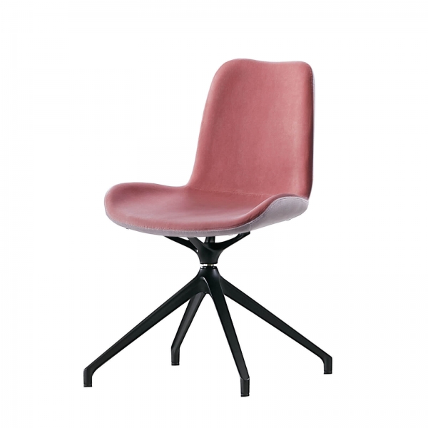 Chaise pivotante en tissu rose bicolore fabriquée en Italie - Dalia Midj® - 2