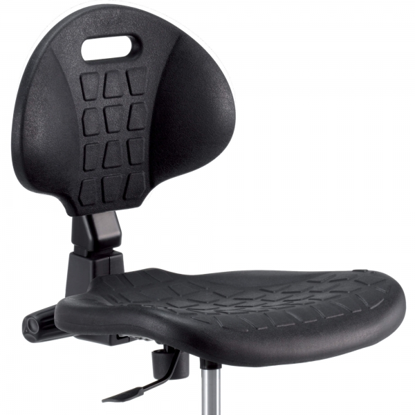 Chaise d'atelier avec repose-pieds sur patins - Tecnik 2 - 3