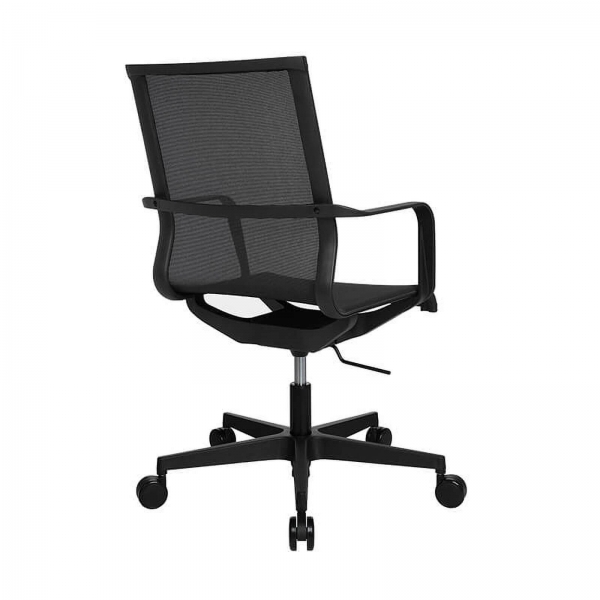 Fauteuil de bureau filet noir - Sitness Life 40 - 4