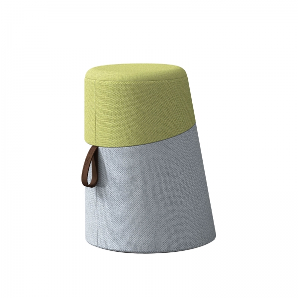 Siège en tissu avec anse en cuir - 5