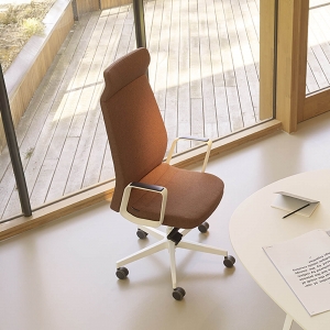 Fauteuil de direction réglable en tissu made in France