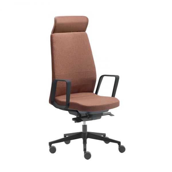 Fauteuil de direction avec roulettes et accoudoirs - 5