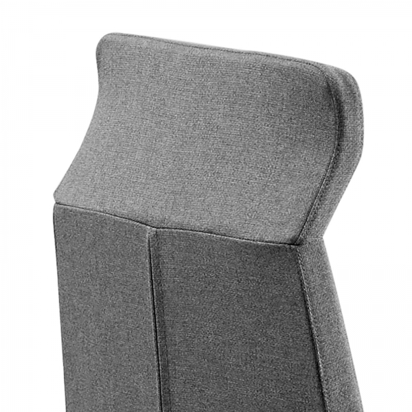 Fauteuil de direction en tissu et métal à roulettes - 7