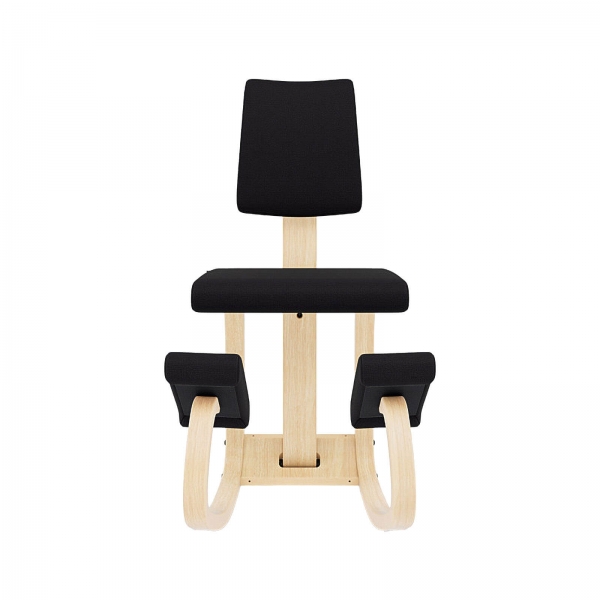 Chaise de bureau à bascule ergonomique en tissu noir – Variable plus - 7
