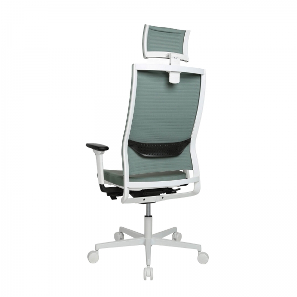 Fauteuil à roulettes design réglable avec appui tête - Sitness Life 80 - 4