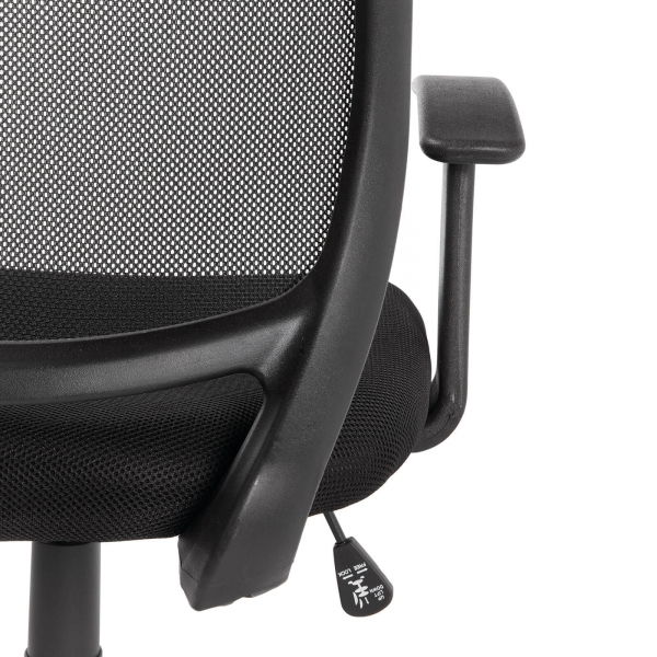 Chaise de bureau en tissu avec accoudoirs et roulettes - Flex 2 - 3