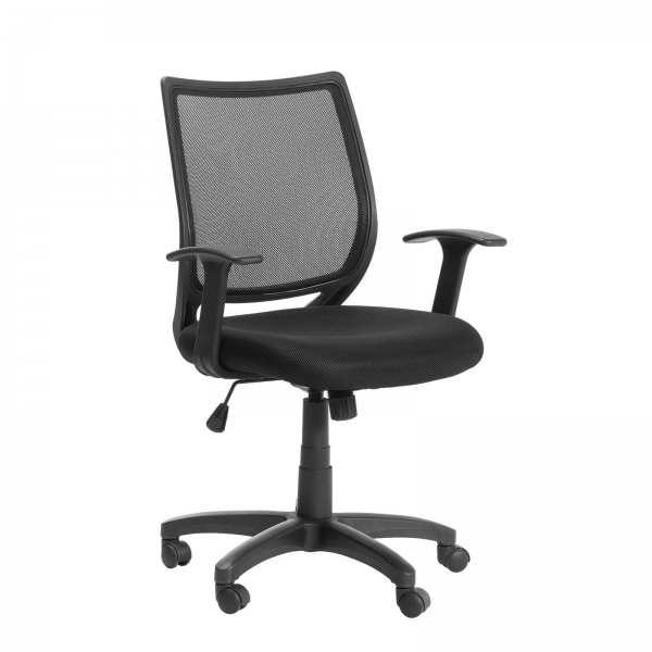 Siège de bureau réglable en tissu avec accoudoirs et roulettes - Flex 2  - 2
