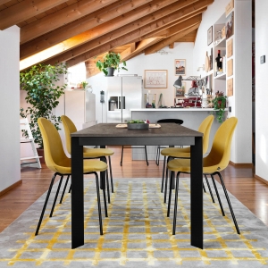 Table extensible en céramique et métal - Baron Connubia®